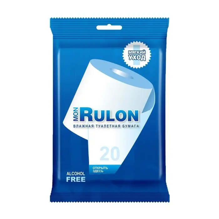 Туалетная бумага влажная MON RULON, 20 шт. Туалетная бумага влажная MON RULON, 20 шт.