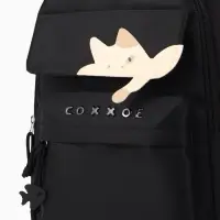 Рюкзак школьный, &laquo;Уставший кот&raquo;, 5 карманов, 2 отделения, 31&times;13.5&times;45 см, чёрный