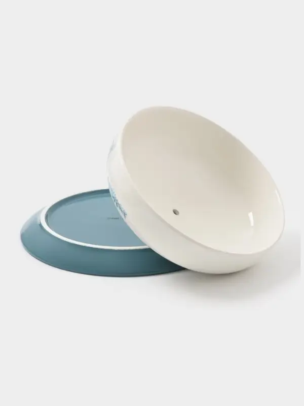 Блинница новогодняя Доляна «Зимний вечер», 23.5×9.7 см, доломит, белая Блинница новогодняя Доляна «Зимний вечер», 23.5×9.7 см, доломит, белая