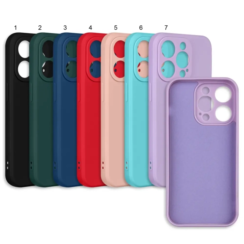 Чехол iPh 14 Pro цветной силикон Чехол iPh 14 Pro цветной силикон