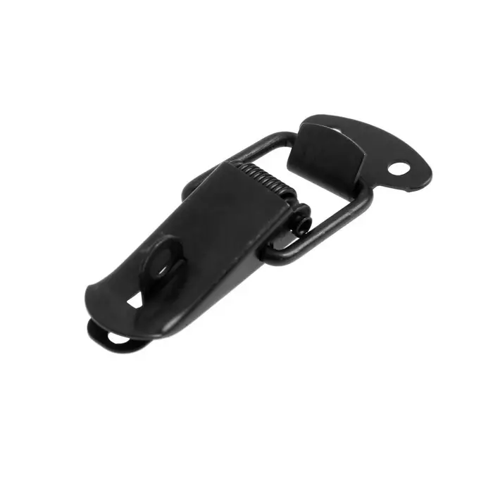 Замок-защелка на ящик, 3.5 см, железный, черный, с проушиной,10 шт. Замок-защелка на ящик, 3.5 см, железный, черный, с проушиной,10 шт.