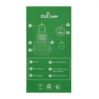 Фонарь кемпинговый аккумуляторный, 2 шт., 10 Вт и 2 Вт, 1800 мАч, IP64, солнечная батарея