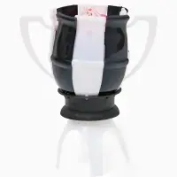 Свеча для торта музыкальная &laquo;Мяч&raquo;, бело-чёрная