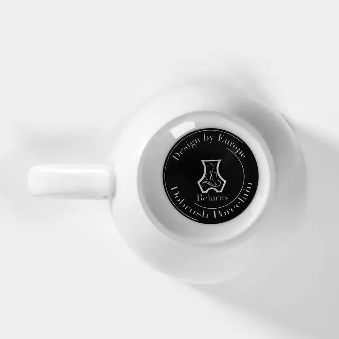 Кружка Добрушский завод &laquo;Бельё&raquo;, 300 мл, фарфор, белая