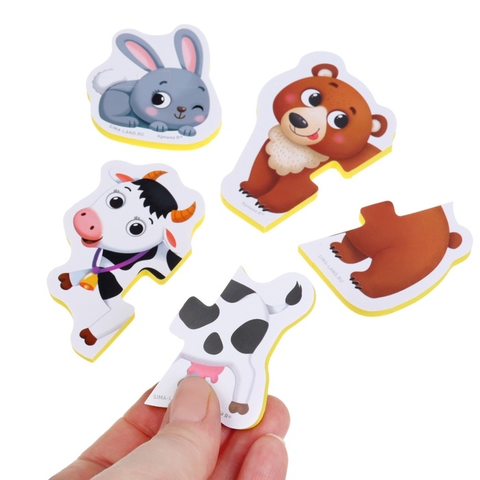 Игрушки для ванны мягкий пазл в сетке Крошка Я Игрушки для ванны мягкий пазл в сетке Крошка Я