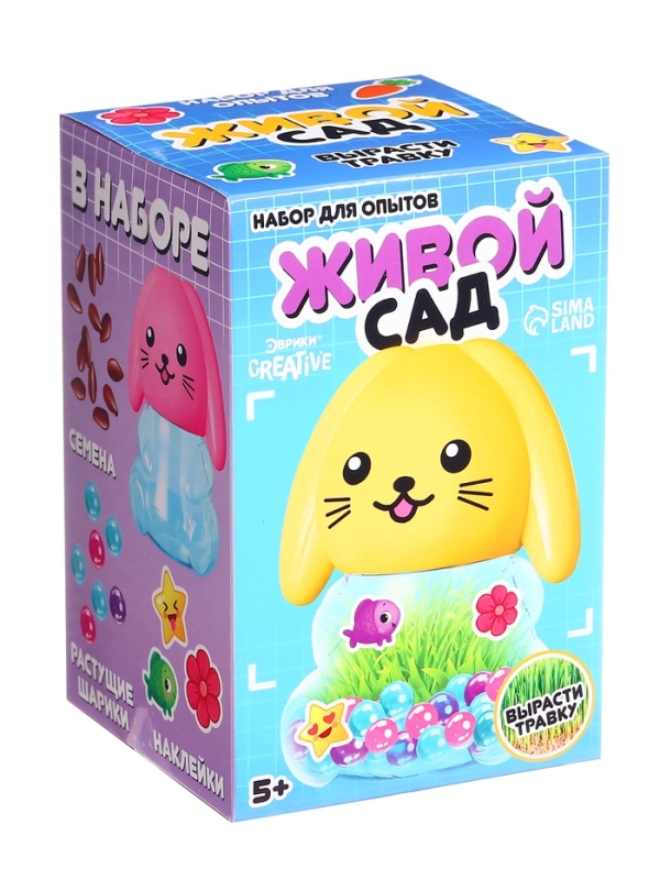 ЭВРИКИ Набор для опытов ЭВРИКИ Набор для опытов "Живой сад. Зайка" цвет МИКС