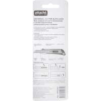 Нож универсальный Attache Selection 9мм,метал.напр.,пласт.корпус,Auto lock