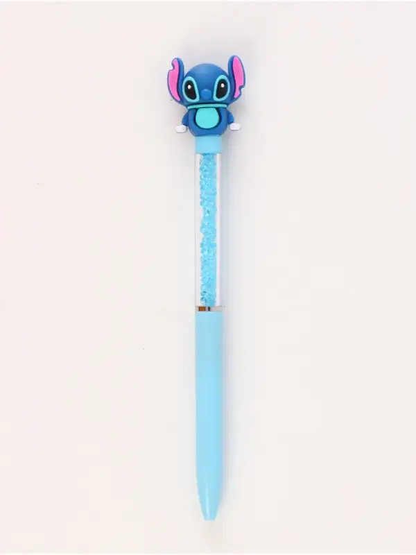 Блокнот с разделителями А6, 65 л ручка с кристаллами и стикеры-наклейки Стич 3 Блокнот с разделителями А6, 65 л ручка с кристаллами и стикеры-наклейки Стич 3