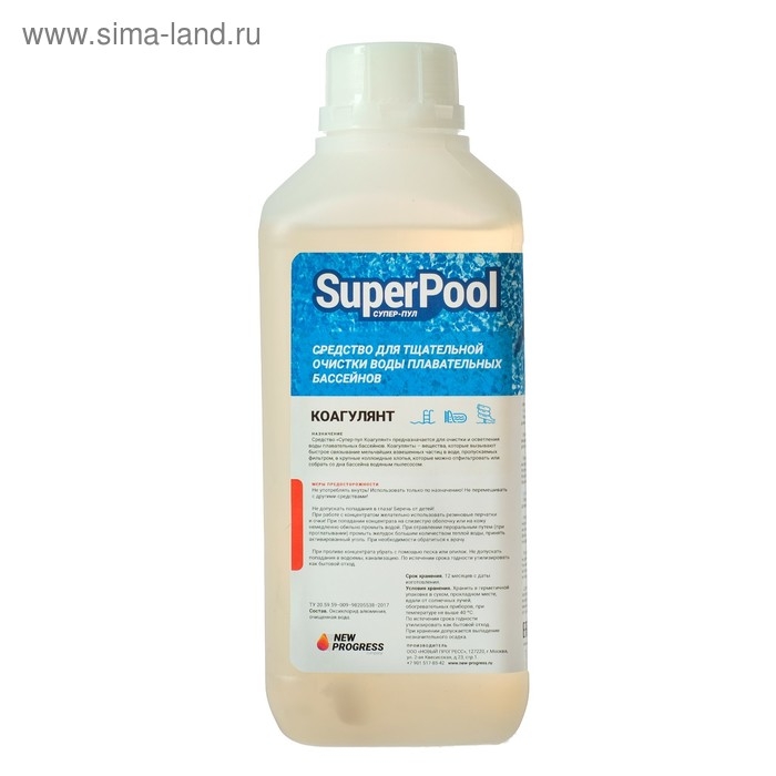 Коагулянт Коагулянт "Супер-Пул", 1 л