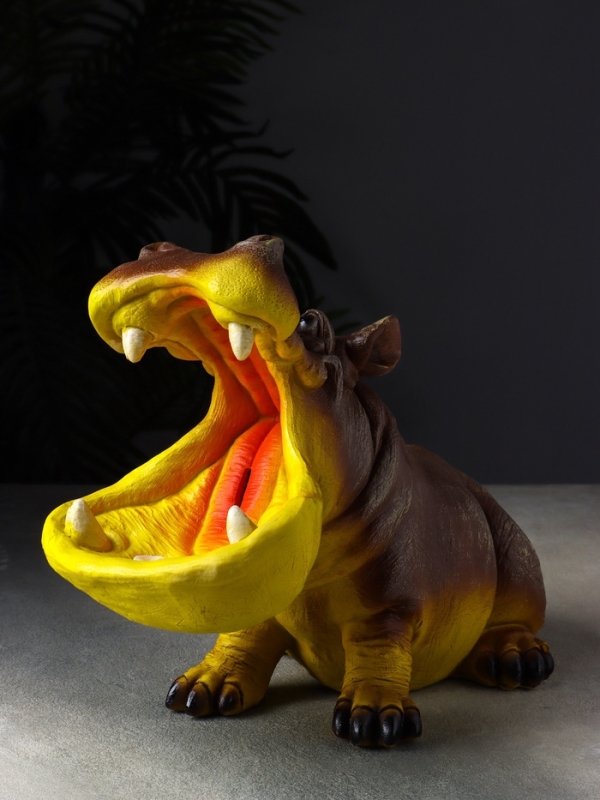 Копилка Копилка "Бегемот с открытой пастью" 14х32х17 см