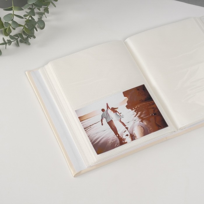 Фотоальбом на 200 фото 10х15 см кожзам Фотоальбом на 200 фото 10х15 см кожзам "Мишка малыш" белый 5,5х18,6х22,6 см