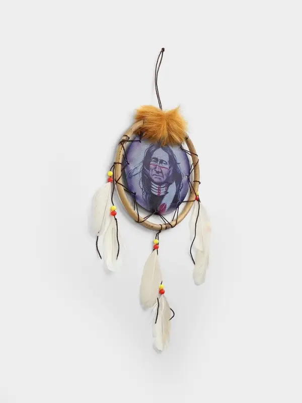 Ловец снов "Индеец" 15х2х35 см, цв. бежевый