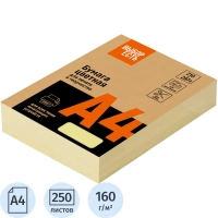 Бумага цветная Выбор есть (А4,160г, желтая пастель) 250л/уп