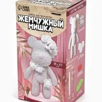 Жемчужная мозаика на фигурке &laquo;Жемчужный мишка&raquo;