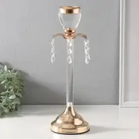 Подсвечник на 1 свечу &laquo;Фонтан&raquo;, d=2 см, 12&times;12&times;36 см