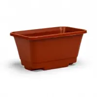 Набор горшков для цветов с поддоном Darel plastic, 750 мл, 73 см, 7 шт., терракотовый
