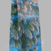Пакет подарочный &laquo;Пора чудес. Заснеженная ель&raquo;, 33&times;10&times;42.5 см