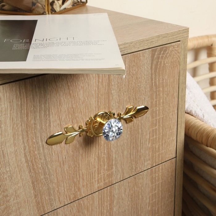 Ручка кнопка CAPPIO, d=30, L=168 мм, цвет золото Ручка кнопка CAPPIO, d=30, L=168 мм, цвет золото