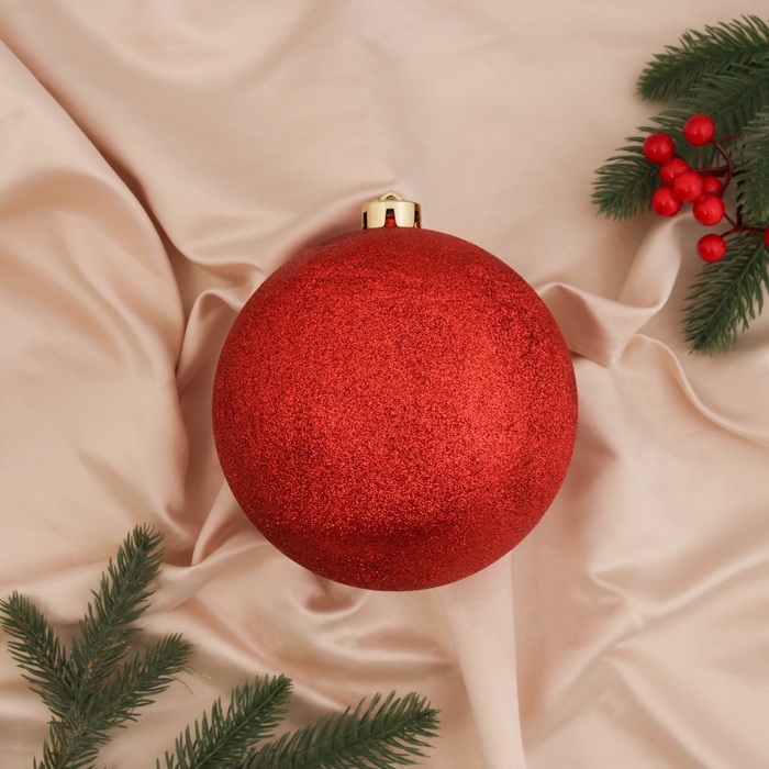 Шар пластик d-15 см Шар пластик d-15 см "Лоуренс" красный