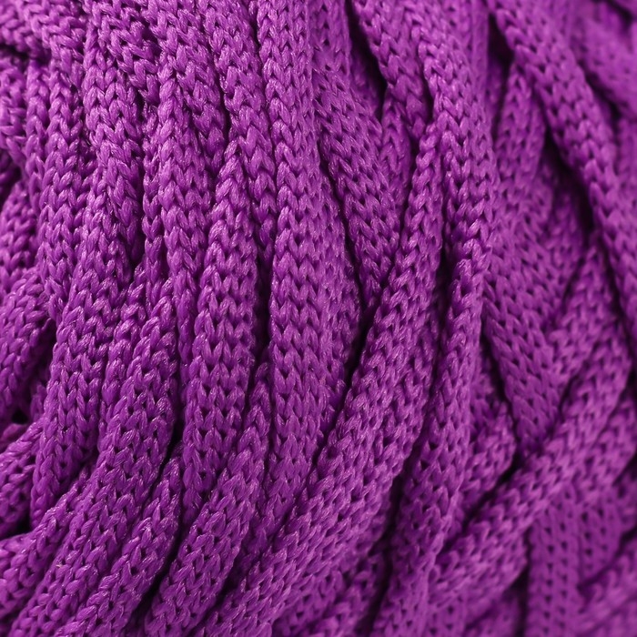 Шнур для вязания 100% полиэфир, ширина 3 мм 100м (сиреневый) Шнур для вязания 100% полиэфир, ширина 3 мм 100м (сиреневый)