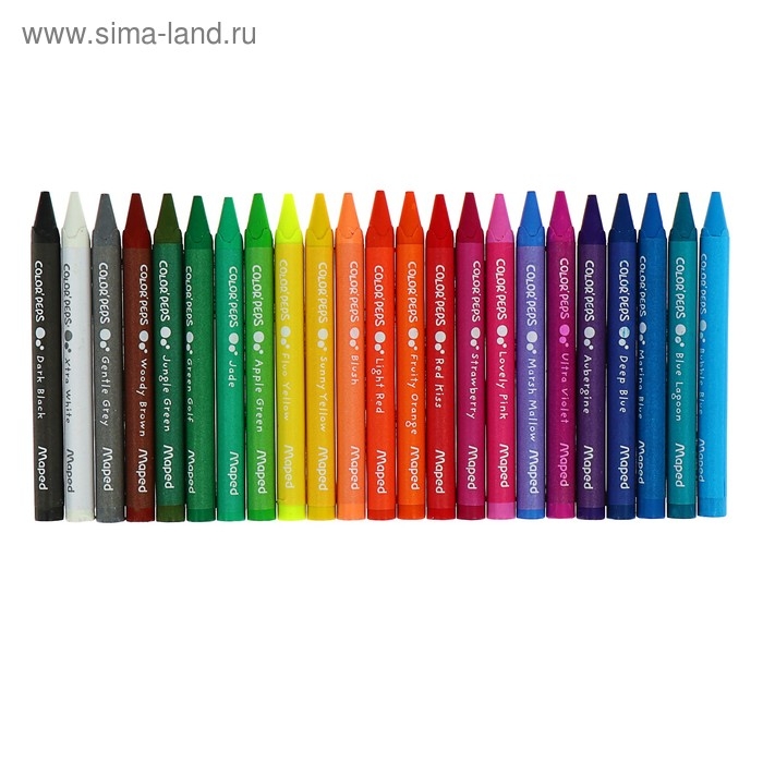 Мелки восковые 24 цвета, Maped Color Peps Wax Мелки восковые 24 цвета, Maped Color Peps Wax
