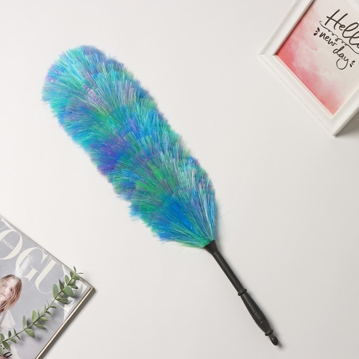 Щётка для пыли Доляна «Павлин», 59 см, насадка 40,5 см, 40 гр Щётка для пыли Доляна «Павлин», 59 см, насадка 40,5 см, 40 гр