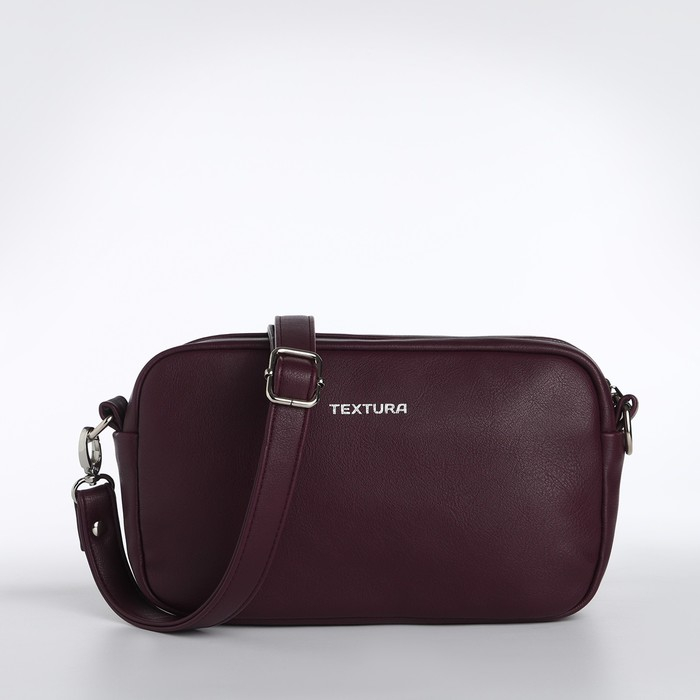 Сумка женская через плечо TEXTURA, маленький размер, цвет бордовый Сумка женская через плечо TEXTURA, маленький размер, цвет бордовый