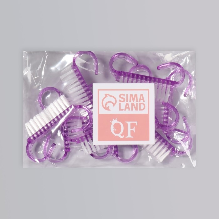 Щётки для маникюра/педикюра, 10 шт, 6,5 × 1,3 см, цвет МИКС Щётки для маникюра/педикюра, 10 шт, 6,5 × 1,3 см, цвет МИКС