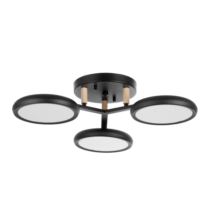 Люстра Люстра "Алис" 3хLED 72Вт 3000-6000К черный 52х52х13 см