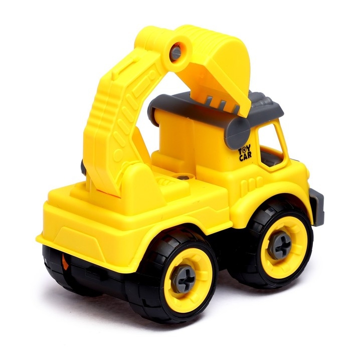 Конструктор винтовой «Машина с ковшом», с отвёрткой, 26 деталей Конструктор винтовой «Машина с ковшом», с отвёрткой, 26 деталей