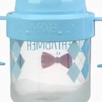 Поильник детский M&B &laquo;Джентльмен&raquo; с твёрдым носиком, от 9 мес., 140 мл., с ручками, голубой