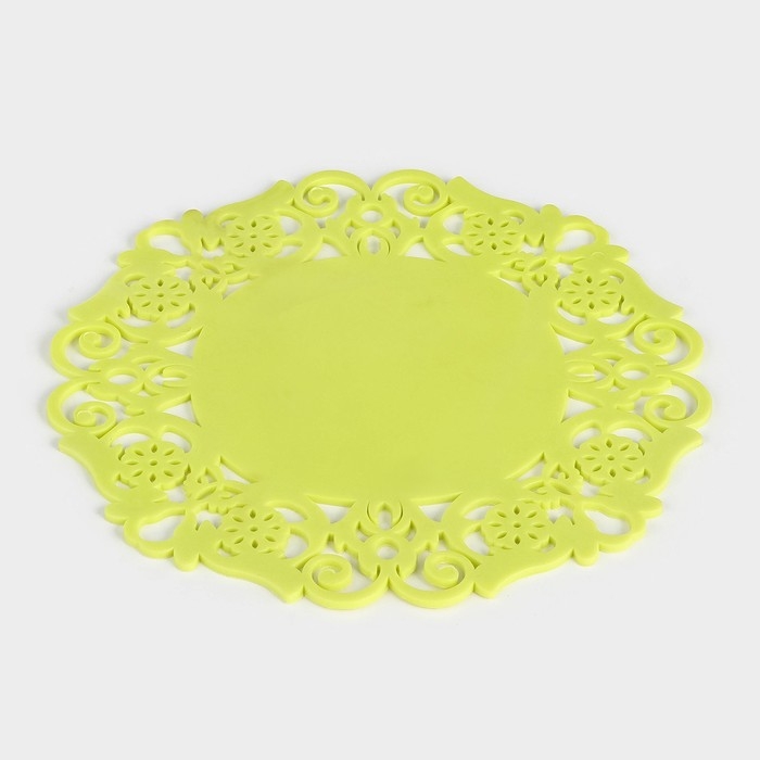 Подставка под горячее «Чаепитие», 19 см, цвет жёлтый