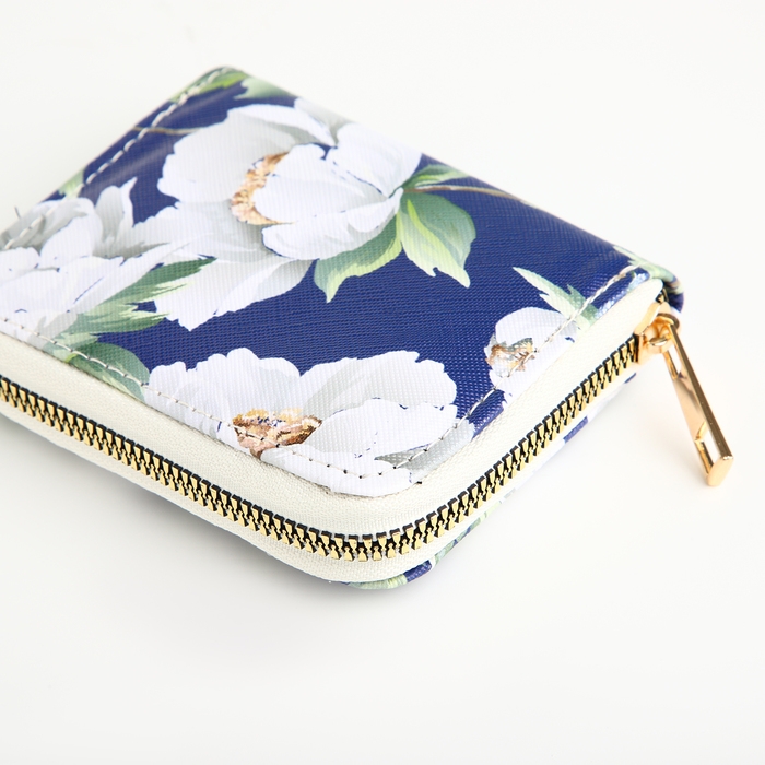 Кошелёк на молнии, цвет синий Кошелёк на молнии, цвет синий