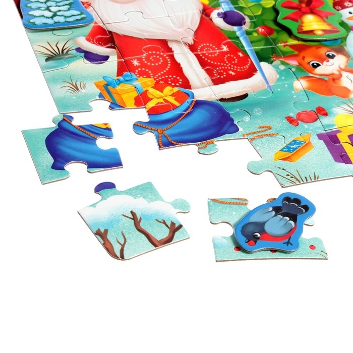 Пазл с липучками «Весёлый Новый год», 54 детали Пазл с липучками «Весёлый Новый год», 54 детали