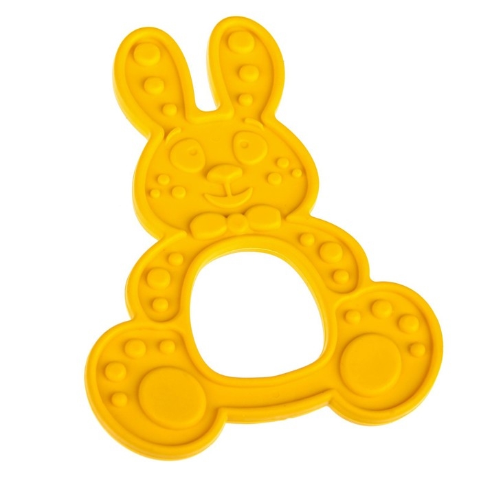 Прорезыватель силиконовый «Зайка», цвет МИКС, КНОПА Прорезыватель силиконовый «Зайка», цвет МИКС, КНОПА
