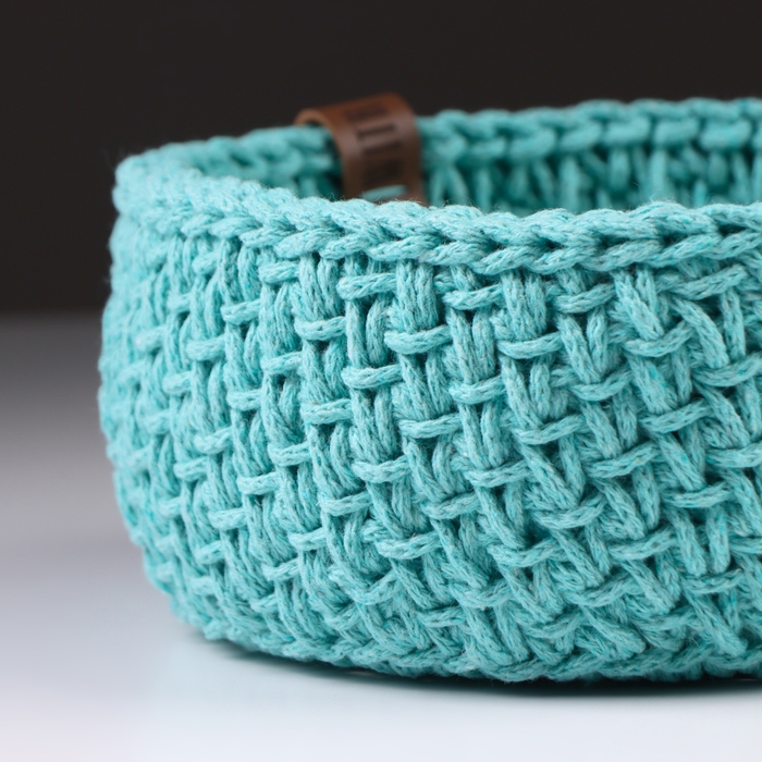 Корзинка  Корзинка "Малышка", 16 х 7,5 см, мятный, хлопок