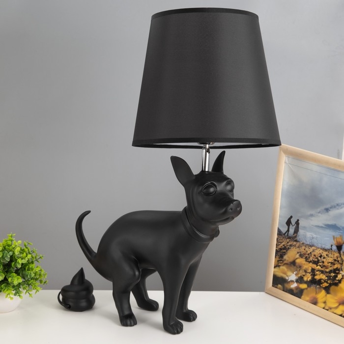 Настольная лампа Настольная лампа "Бим" Е27 40Вт черный 44х36х66см RISALUX