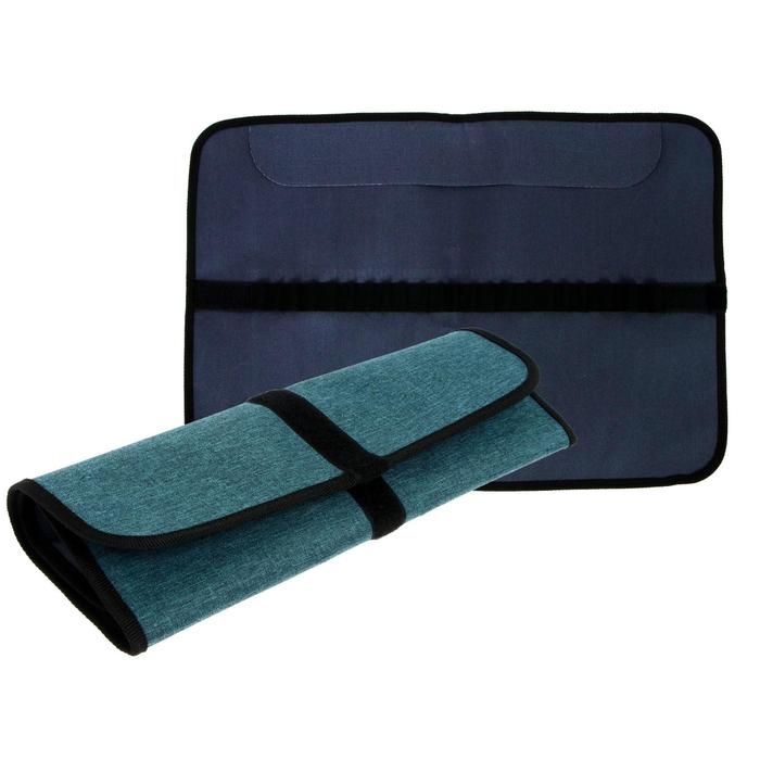 Пенал-скрутка мягкий 330 х 480 мм, на липучке, на 26 предметов, ПНШ-2 Пенал-скрутка мягкий 330 х 480 мм, на липучке, на 26 предметов, ПНШ-2 "Аквамарин"