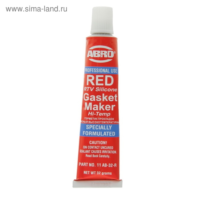 Герметик прокладок ABRO MASTERS, силиконовый, красный, 32 г 11-AB-CH-32 Герметик прокладок ABRO MASTERS, силиконовый, красный, 32 г 11-AB-CH-32