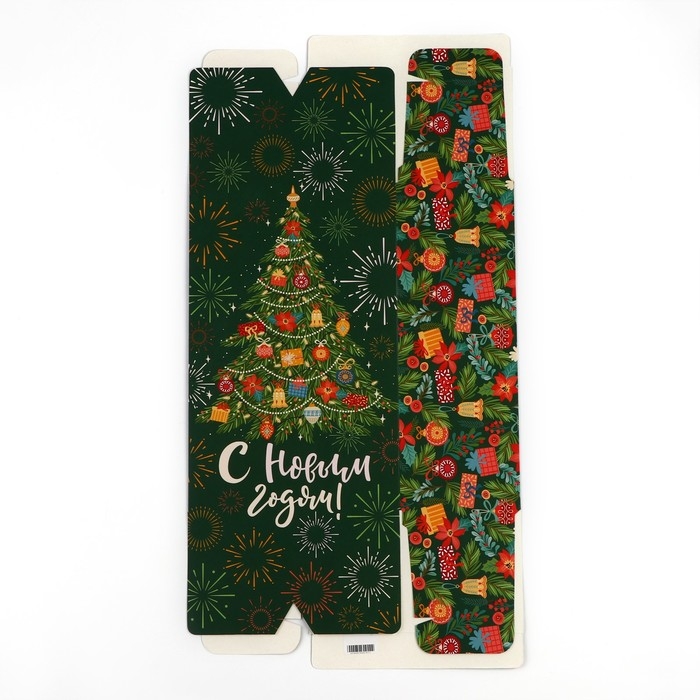 Подарочная коробка - конфета новогодняя складная «Новогодняя ёлка», 18 х 28 х 10 см, Новый год Подарочная коробка - конфета новогодняя складная «Новогодняя ёлка», 18 х 28 х 10 см, Новый год