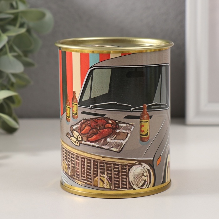 Копилка-банка металл Копилка-банка металл "Коплю на побольше"