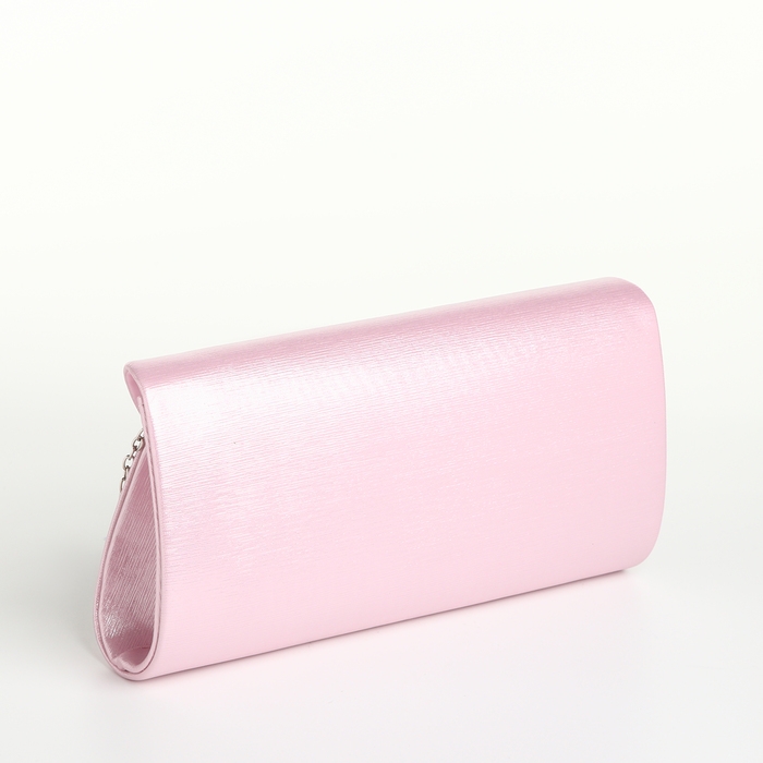 Сумка-клатч на магните, цвет розовый