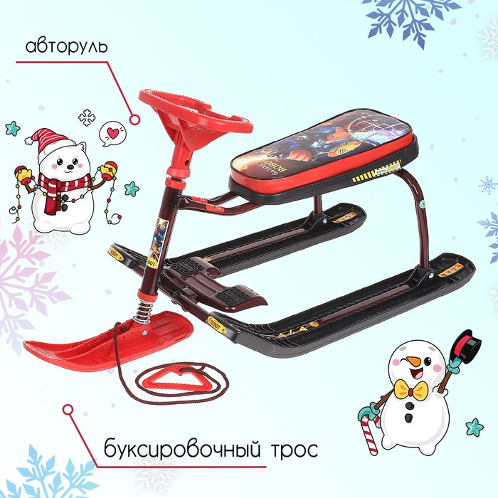 Снегокат «Тимка спорт 1 Робот», ТС1/P2, цвет бордовый/красный/чёрный Снегокат «Тимка спорт 1 Робот», ТС1/P2, цвет бордовый/красный/чёрный