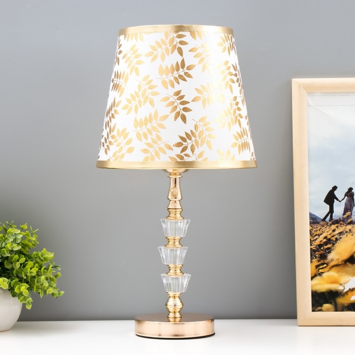 Лампа настольная Лампа настольная "Римма" 1x60Вт E27 золото 20х20х40см