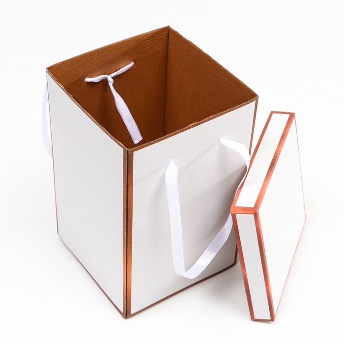 Коробка складная, золото, 14 х 23 см