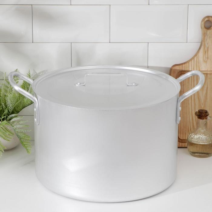 Котёл алюминиевый, 20 л, металлическая крышка Котёл алюминиевый, 20 л, металлическая крышка