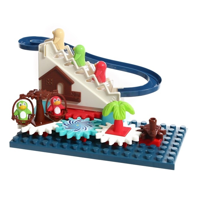 Конструктор развивающий с шестерёнками «Весёлые пингвинята», 33 детали Конструктор развивающий с шестерёнками «Весёлые пингвинята», 33 детали