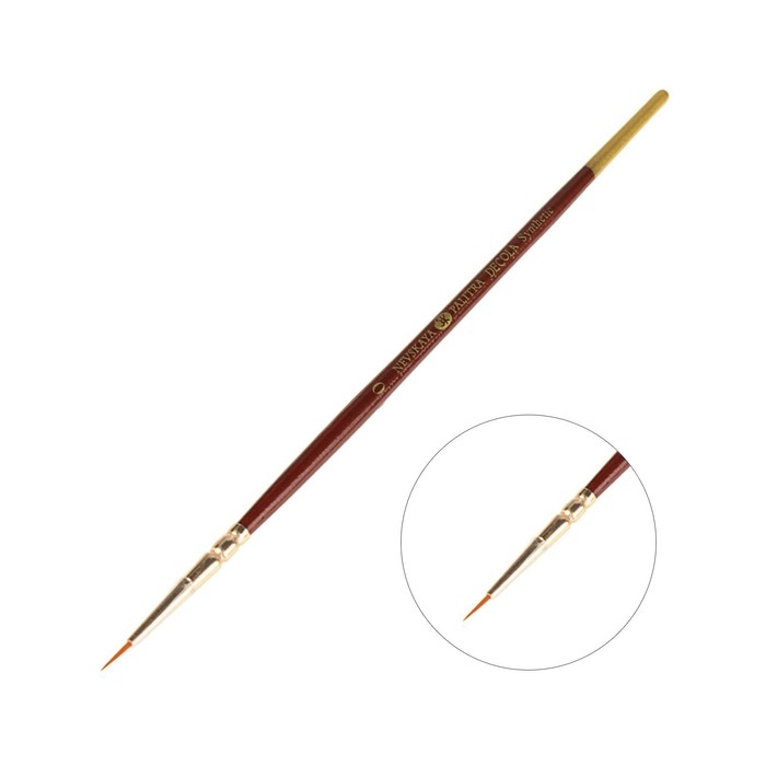 Кисть Синтетика Круглая ЗХК Decola № 0, d=1.3 мм Кисть Синтетика Круглая ЗХК Decola № 0, d=1.3 мм