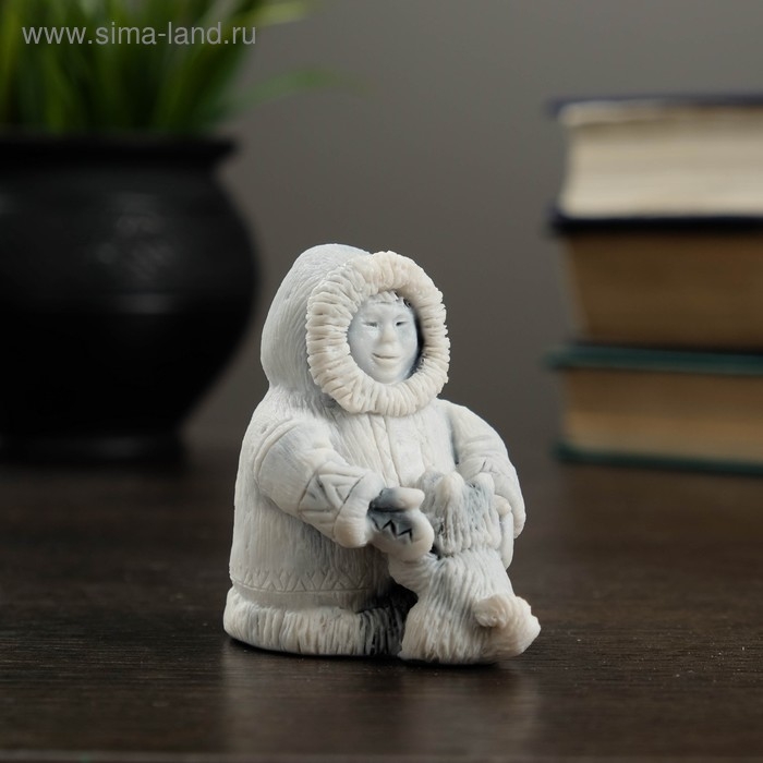 Сувенир Сувенир "Ребенок со щенком" 5,5см