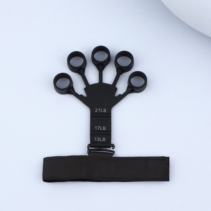 Массажёр для разработки рук и пальцев, с манжетом, 8 × 14 × 2,8 см, цвет чёрный Массажёр для разработки рук и пальцев, с манжетом, 8 × 14 × 2,8 см, цвет чёрный